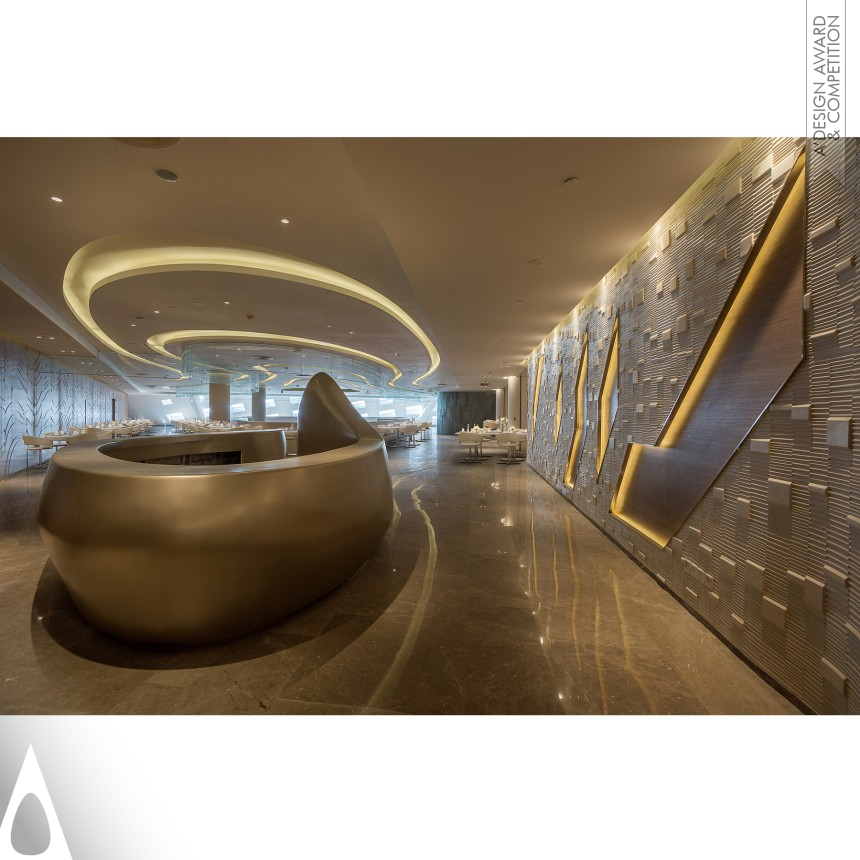 Silver Interior Space and Exhibition Design Award Winner 2019 Nanjing Youth Olympic Center Restaurant Restaurant 