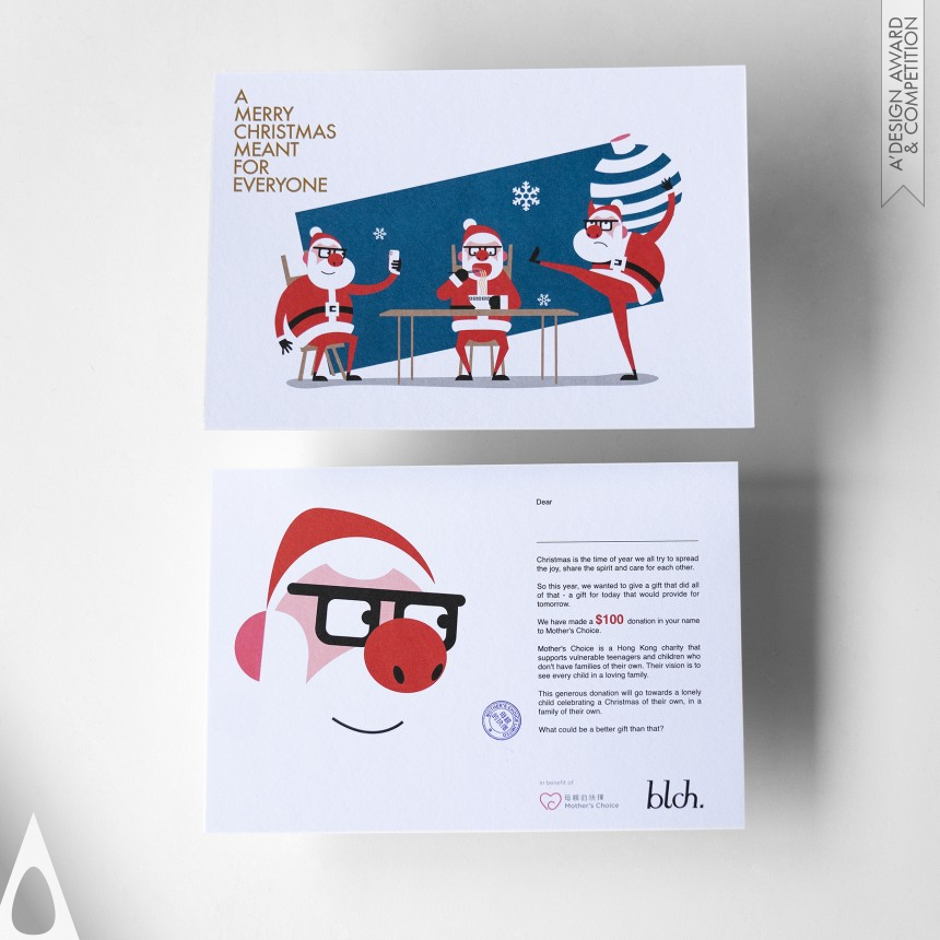 Bronze Graphics, Illustration and Visual Communication Design Award Winner 2019 Merriest Christmas Greetings Card 