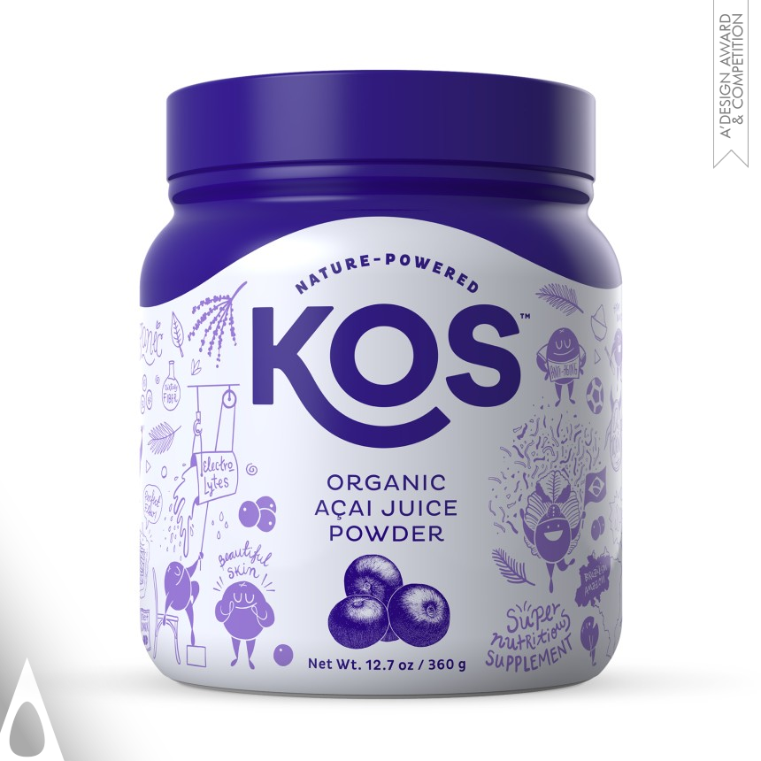 Bronze Packaging Design Award Winner 2019 KOS Labels 