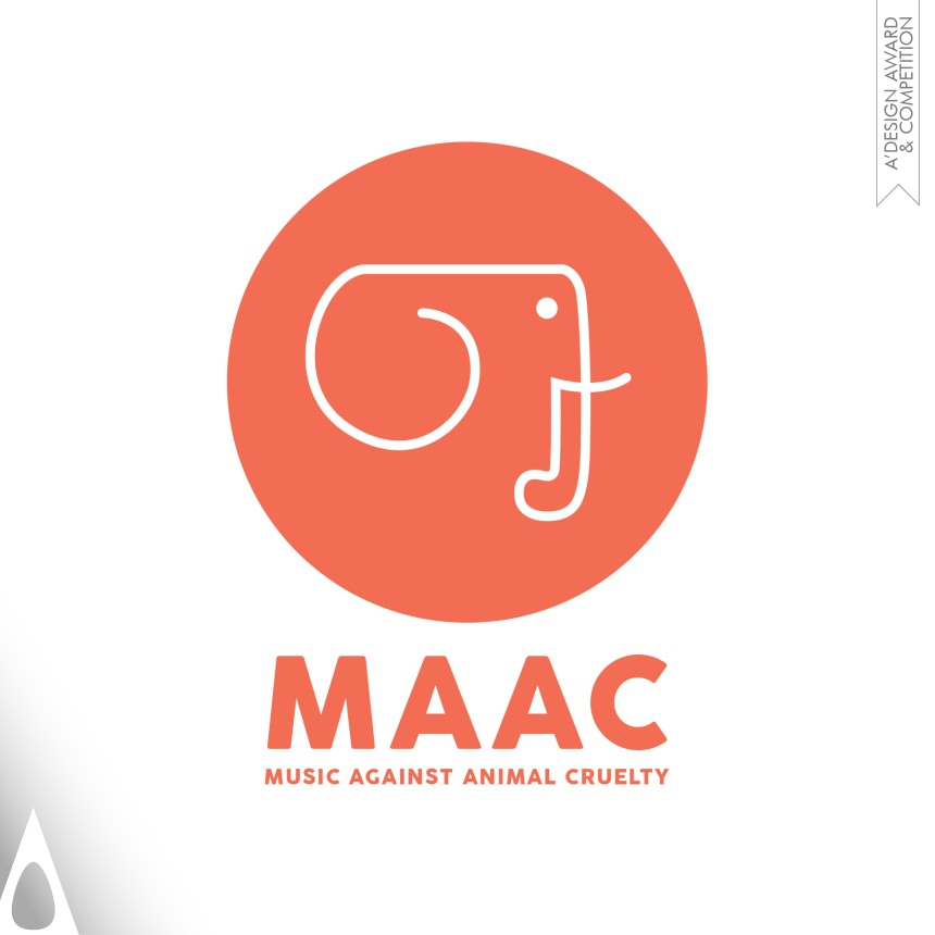 Iron Graphics, Illustration and Visual Communication Design Award Winner 2019 Music Against Animal Cruelty (MAAC) Logo 