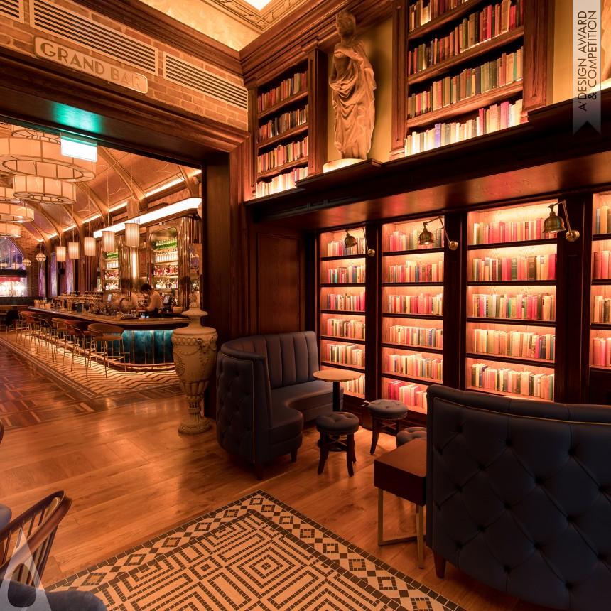 Bronze Interior Space and Exhibition Design Award Winner 2019 Cafe en Seine Bar and Restaurant 