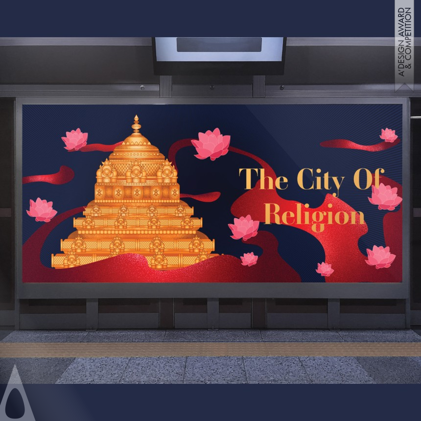 Tirupati Illustrations designed by Rucha Ghadge