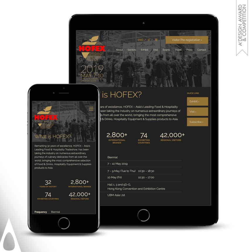 Hofex - Silver Website and Web Design Award Winner