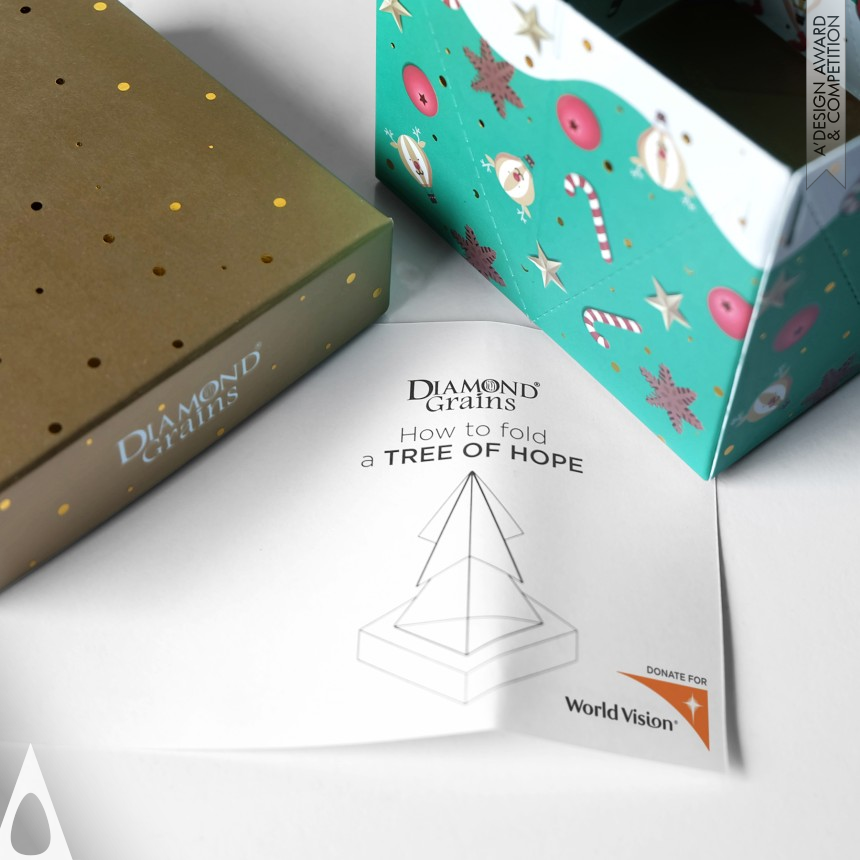 Bronze Packaging Design Award Winner 2019 Diamond Grains Surprise Box Packaging Design 