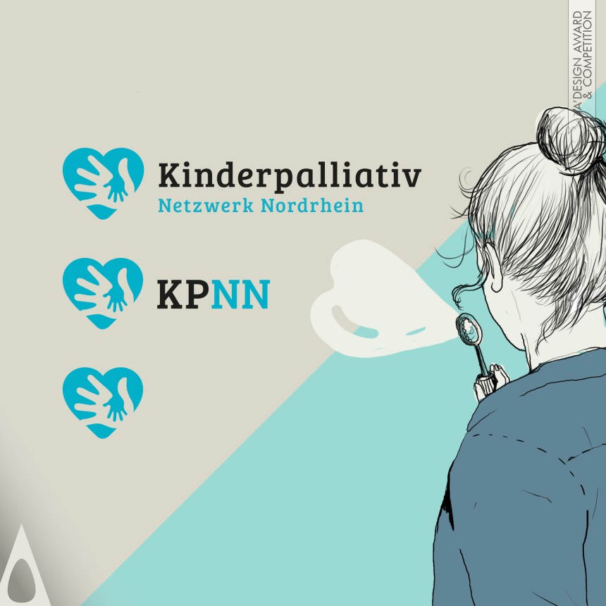 Silver Graphics, Illustration and Visual Communication Design Award Winner 2019 Kinderpalliativ Netzwerk Nordrhein Corporate Identity 