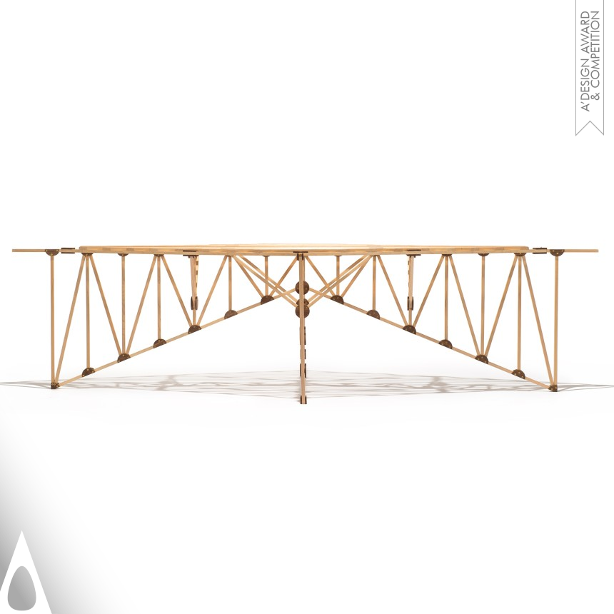 Iron Furniture Design Award Winner 2019 Bridge DNA Coffee Table 