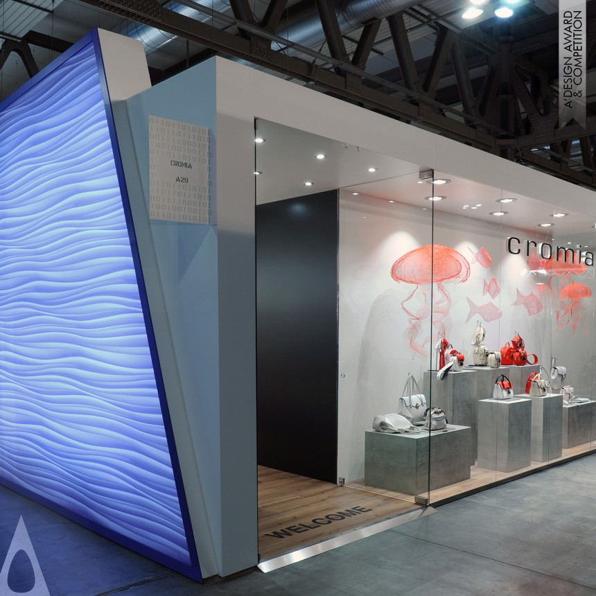 Cromia Mipel Milano - Iron Trade Show Architecture, Interiors, and Exhibit Design Award Winner