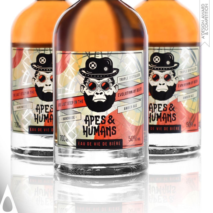 Making Sense Studio's Apes & Humans Packaging Design Label