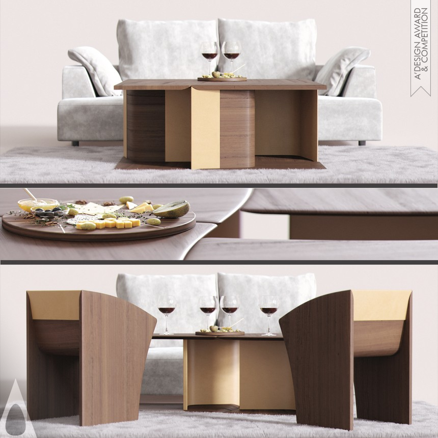 Maria Dlugoborskaya's Four Quarters Multifunctional Coffee Table