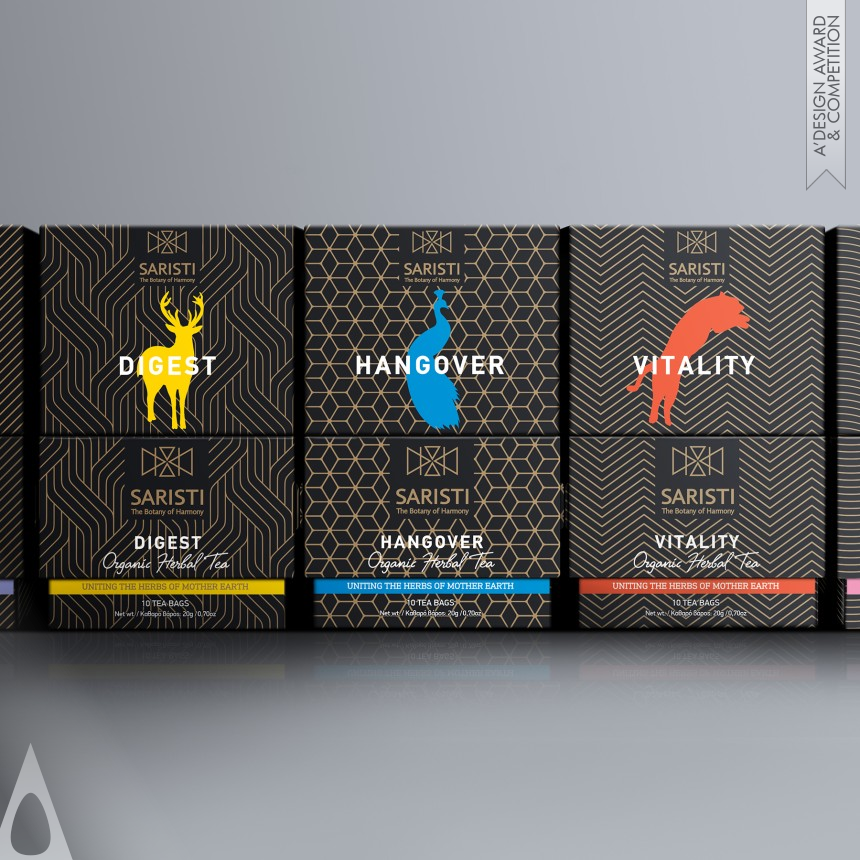 Bronze Packaging Design Award Winner 2019 Saristi Tea Packaging 