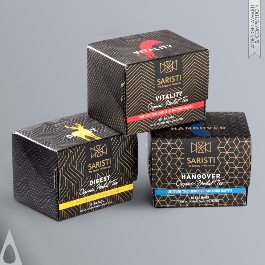 Antonia Skaraki's Saristi Tea Packaging