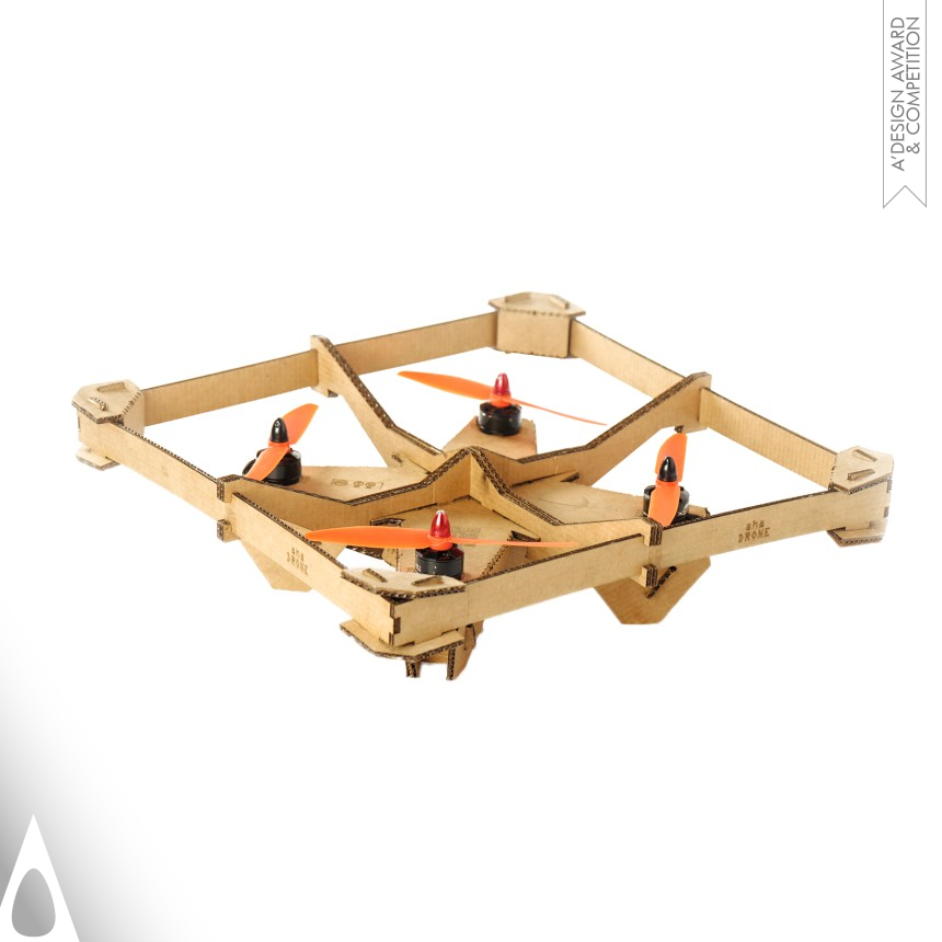 Bronze Toys, Games and Hobby Products Design Award Winner 2019 ahaDRONE Kit Cardboard Drone 