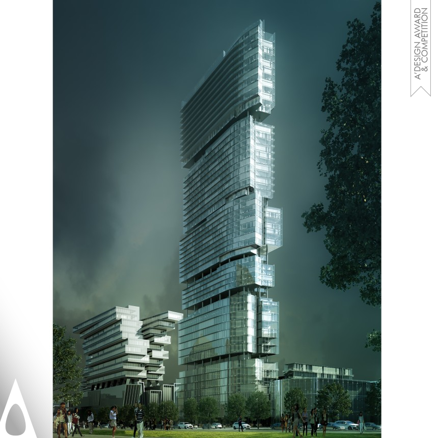 Silver Architecture, Building and Structure Design Award Winner 2019 Pazhou Vanke Building Mixed Use 