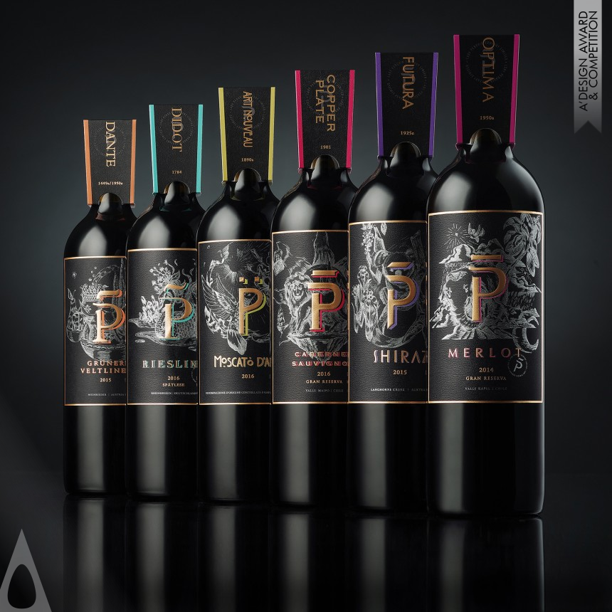 LadyPenguin P Wine Tasting Set designed by Jansword Zhu