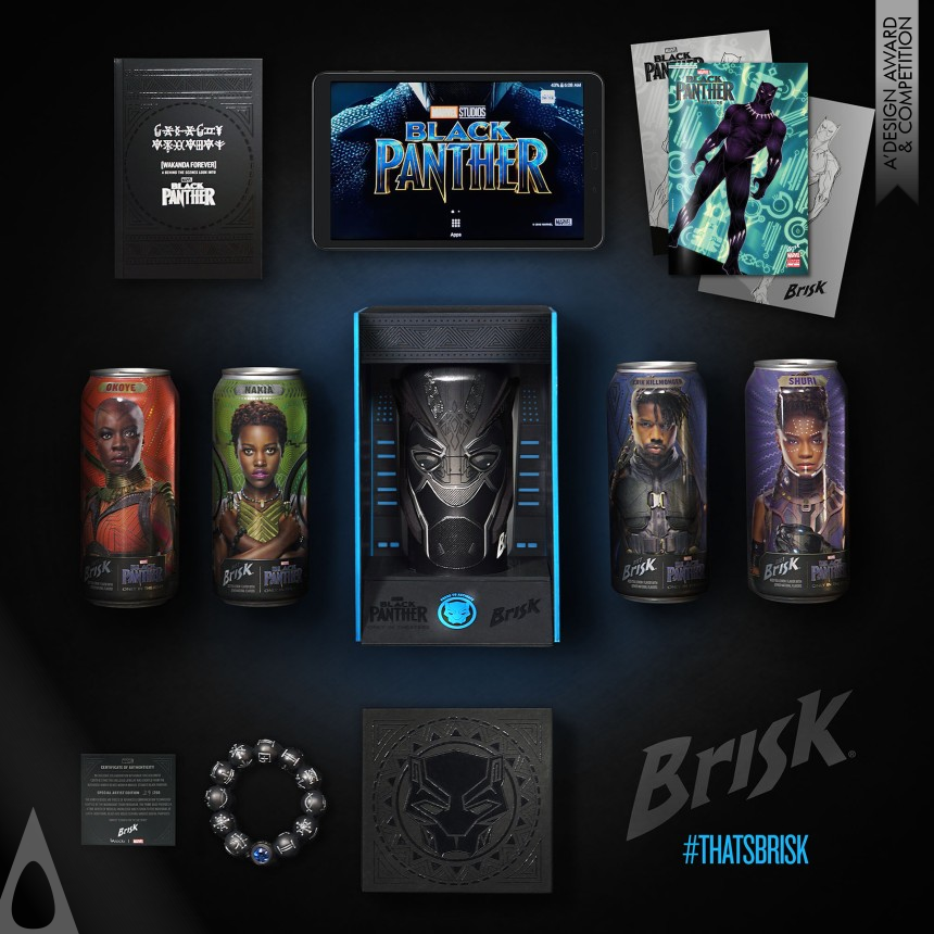 Brisk x Marvel Studios: Wakanda Forever designed by PepsiCo Design & Innovation