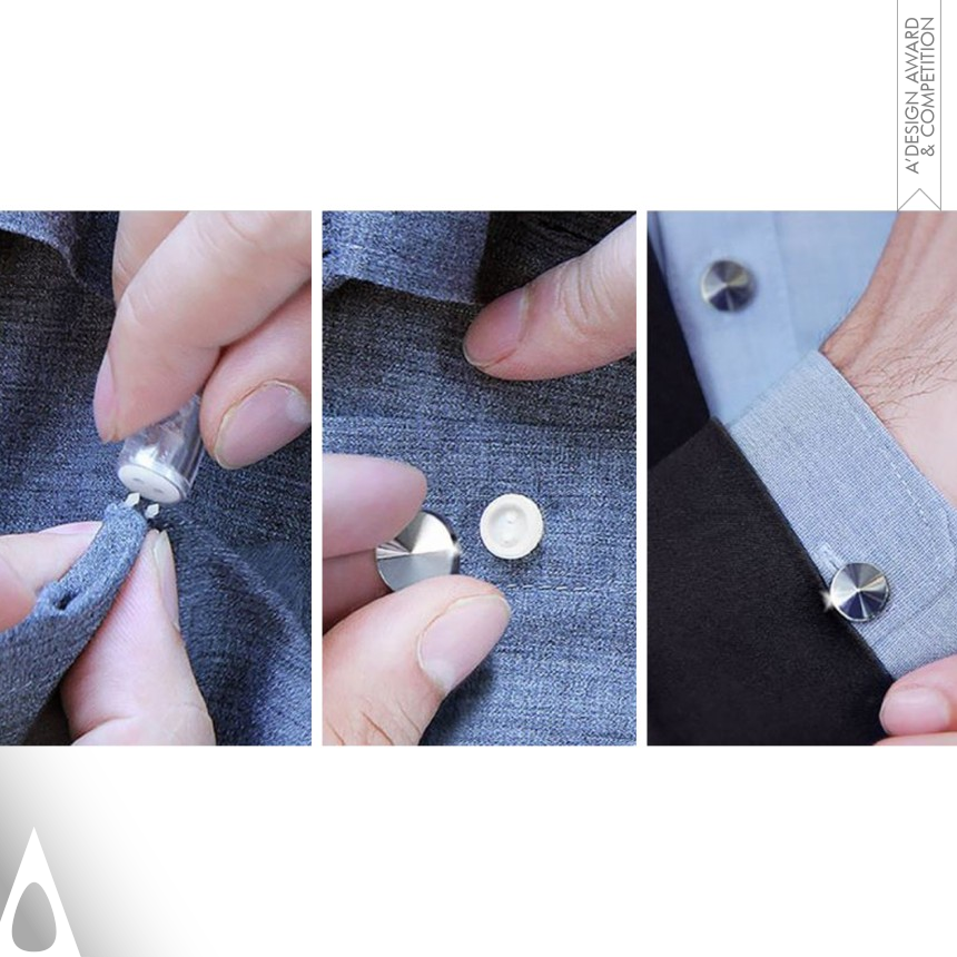 Anibal Marin's Auxilry No-Sew Interchangeable Buttons Interchangeable Button System