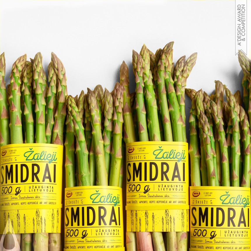 Green Asparagus - Bronze Packaging Design Award Winner