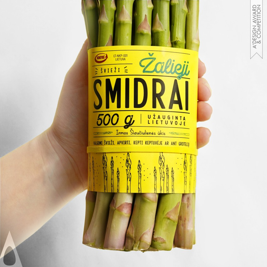 Salvita Bingelyte's Green Asparagus Packaging Design