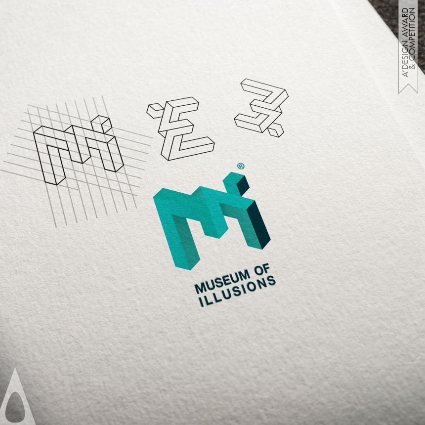 Silver Graphics, Illustration and Visual Communication Design Award Winner 2019 Museum Of Illusions Visual Identity 