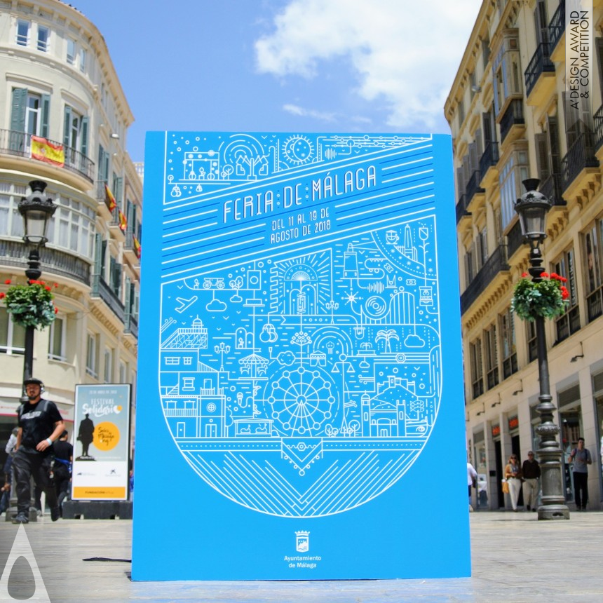 Esteban Zamora Voorn's Feria Malaga City Fair Promotional Poster