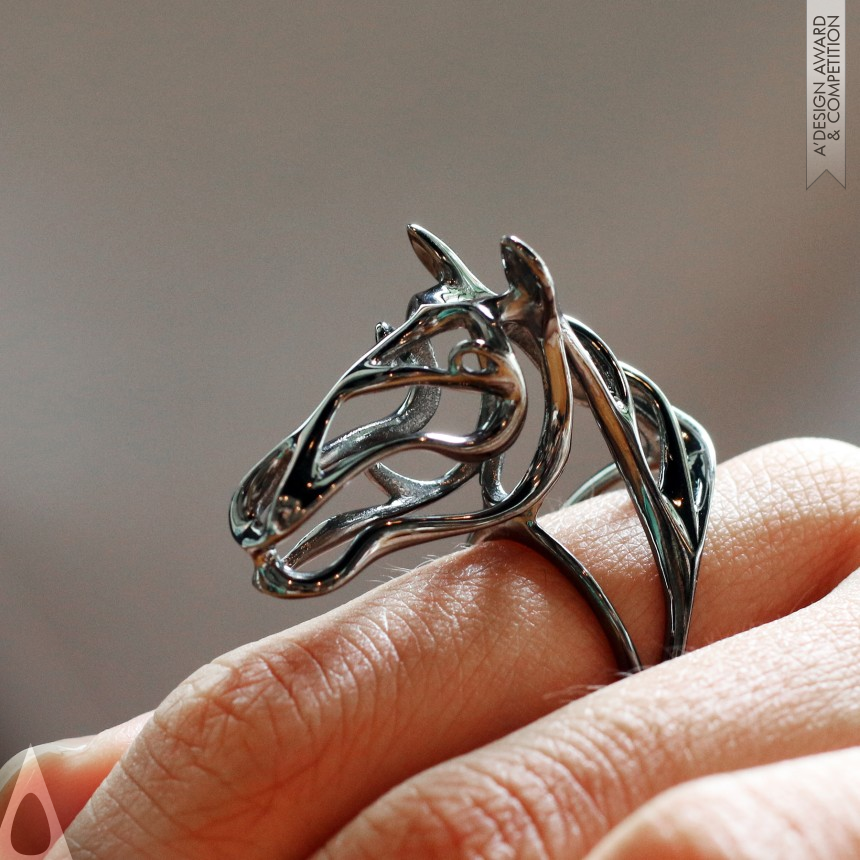 Bronze Jewelry Design Award Winner 2019 Zodiac Horse Ring Jewelry 