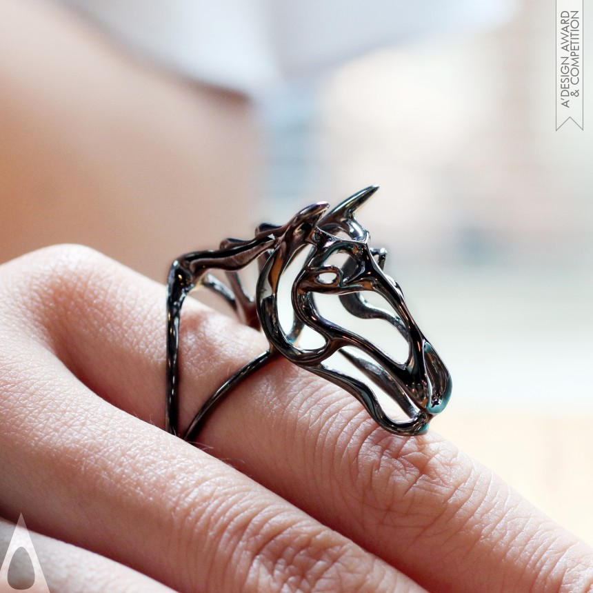 Zodiac Horse Ring designed by Desmond Chan - Cacus Jewelry