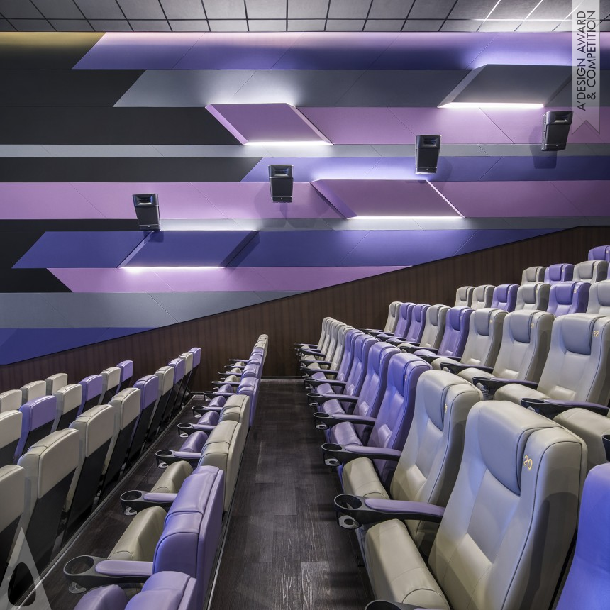 Beauty of Deconstructivism - UA Cinemas - Silver Interior Space and Exhibition Design Award Winner