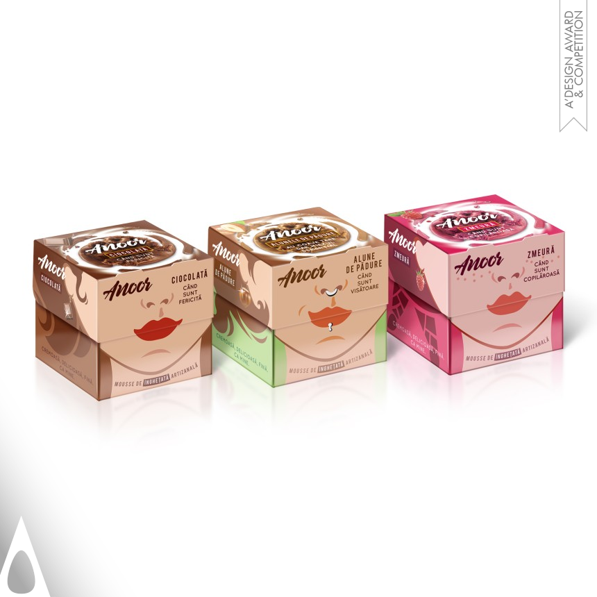 Bronze Packaging Design Award Winner 2019 Anoor Ice Cream Mousse 