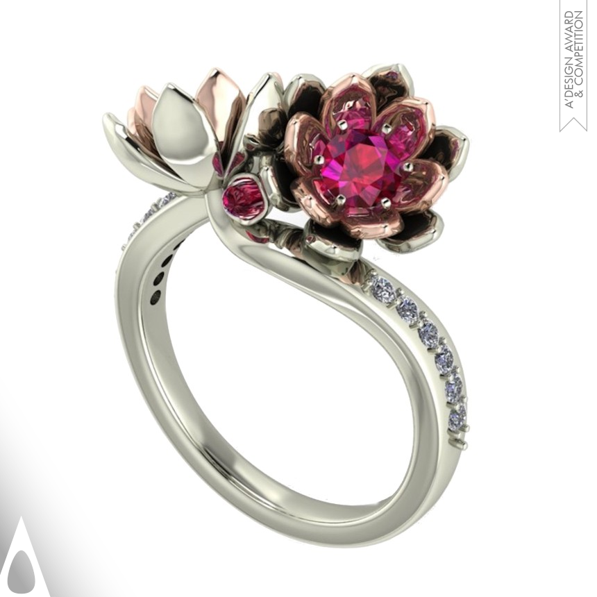 Bronze Jewelry Design Award Winner 2019 Lotus Ring 