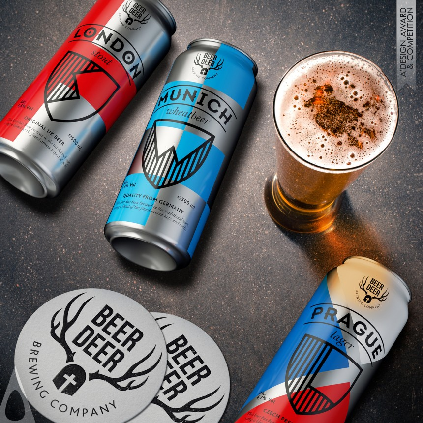 Bronze Packaging Design Award Winner 2019 Beer Deer Packaging Concept 