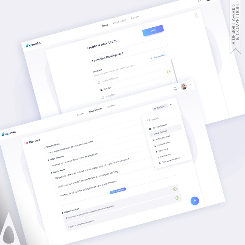 Scrumbs - Iron Information Technologies Design Award Winner