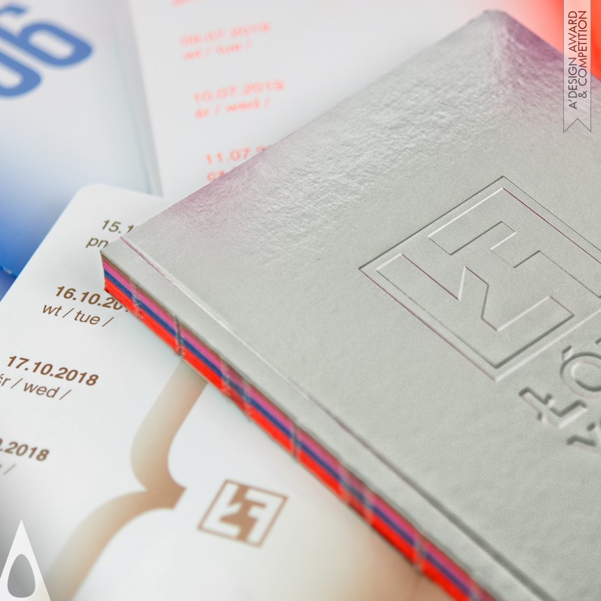 Bronze Print and Published Media Design Award Winner 2019 Lodz Young Fashion Calendar notebook 