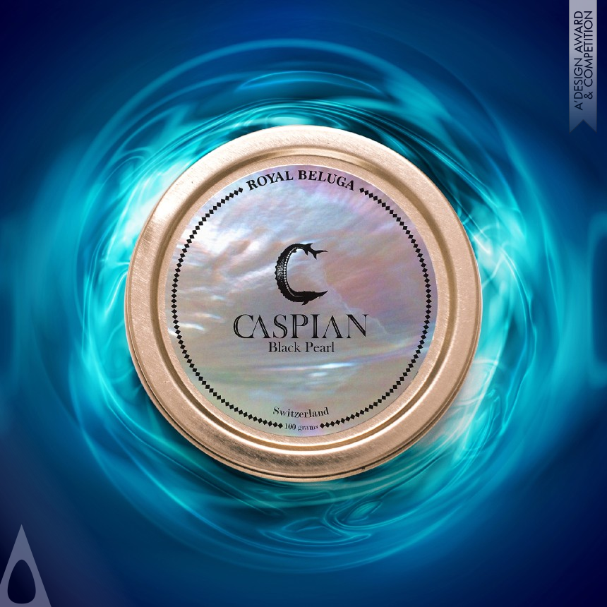 Mehdi Ghareh Mohammadi's Caspian Black Pearl Logo and Label