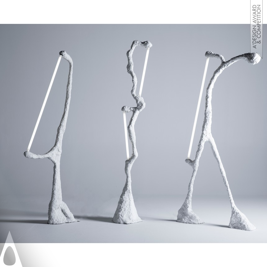 Silver Lighting Products and Fixtures Design Award Winner 2020 Aggregate Collection Lamp 