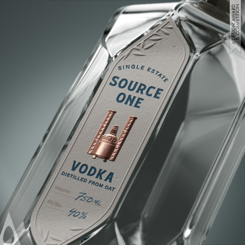 Platinum Packaging Design Award Winner 2020 Source One Vodka Spirits and Alcohol 