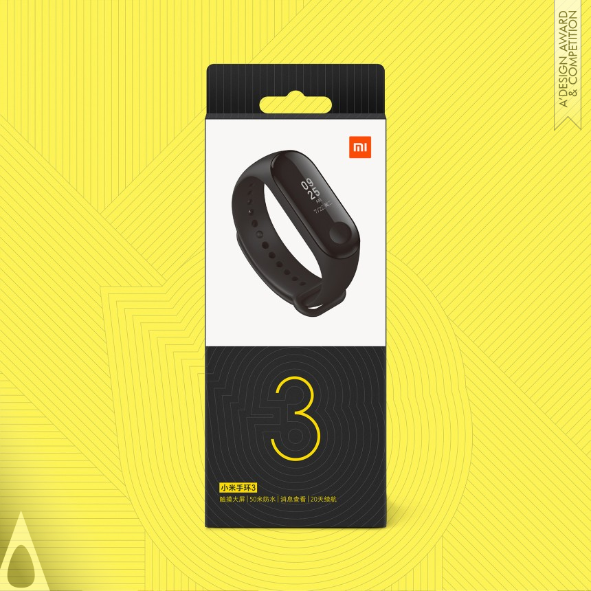 Mi Band 3 - Silver Packaging Design Award Winner