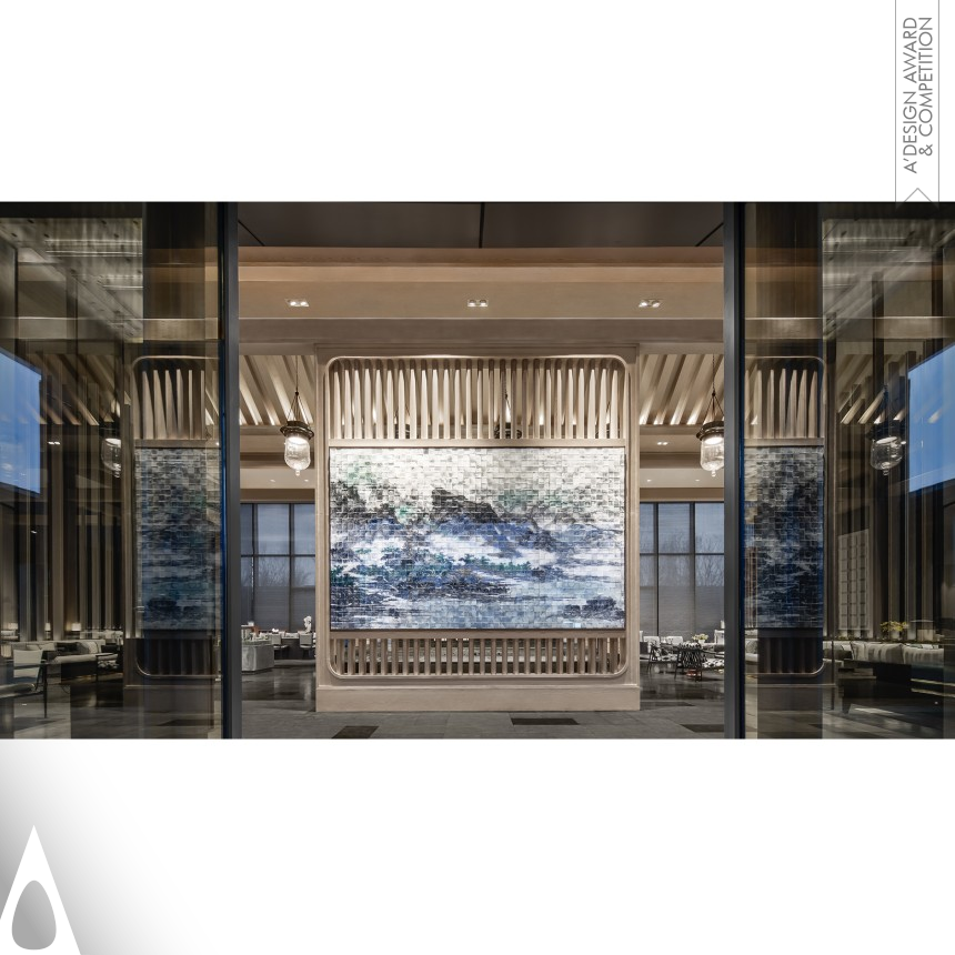 Silver Interior Space and Exhibition Design Award Winner 2020 Lvdu Yanmingxu Sales Center 