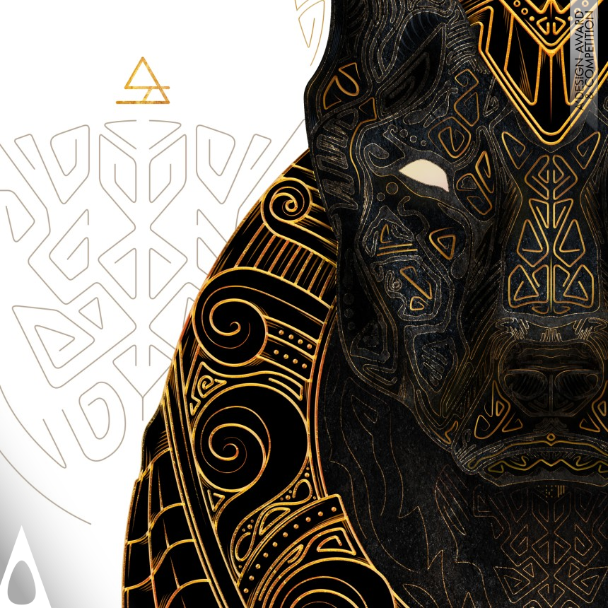 Iron Graphics, Illustration and Visual Communication Design Award Winner 2020 Anubis The Judge Illustration 