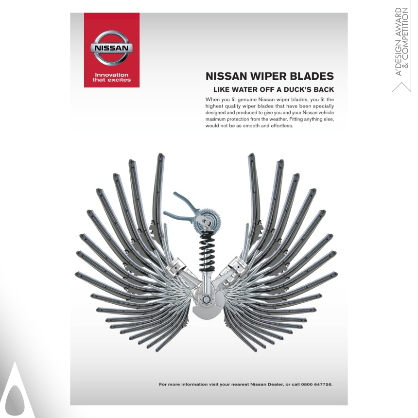 Bronze Advertising, Marketing and Communication Design Award Winner 2020 Nissan Duck Print Advert 