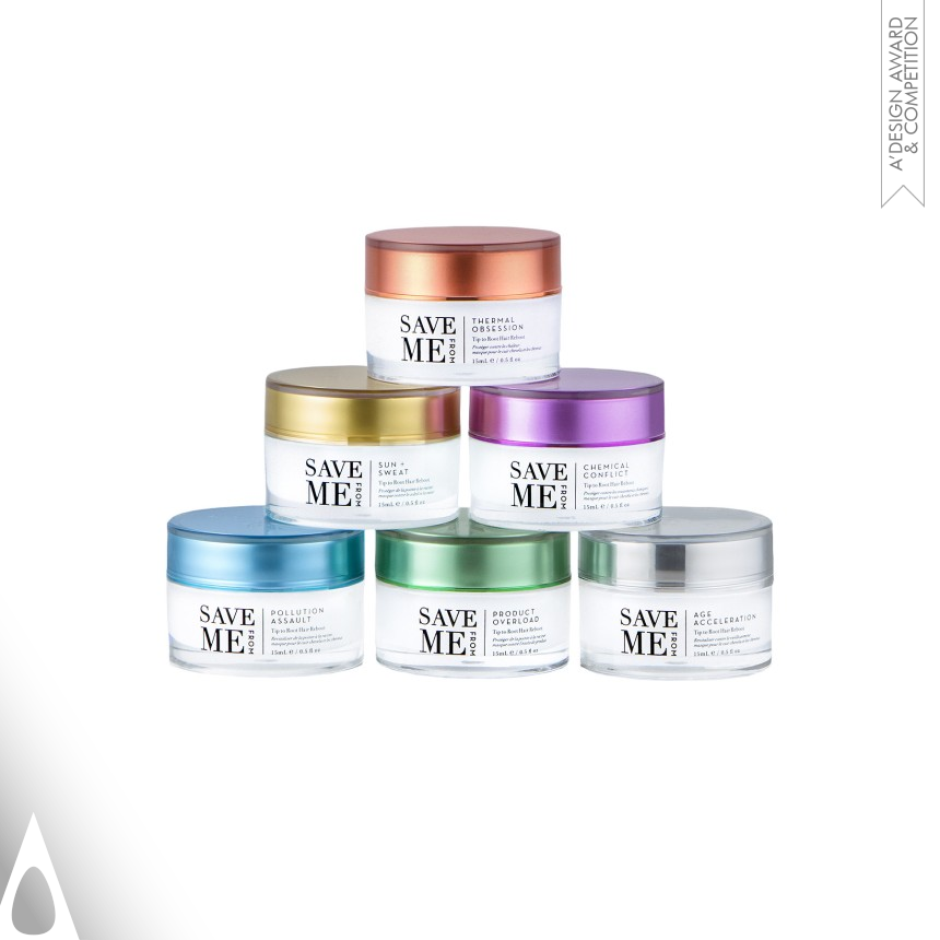 Golden Packaging Design Award Winner 2020 Save Me From Targeted Haircare Masks 