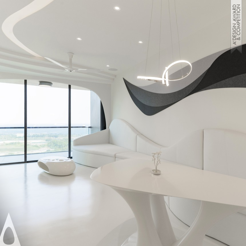 Silver Interior Space and Exhibition Design Award Winner 2020 White Home Residential House 