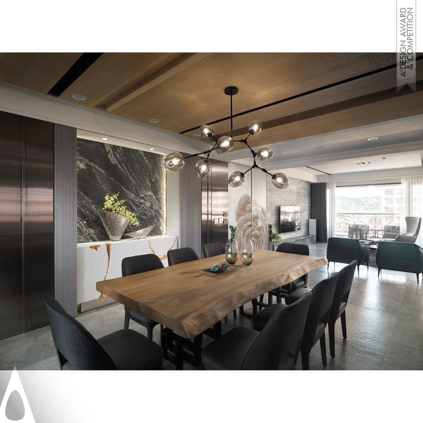 Silver Interior Space and Exhibition Design Award Winner 2020 Essence of Exorbitance Residential Apartment 