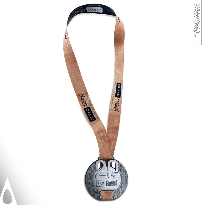 Poznan Marathon Medal designed by Artmask Group