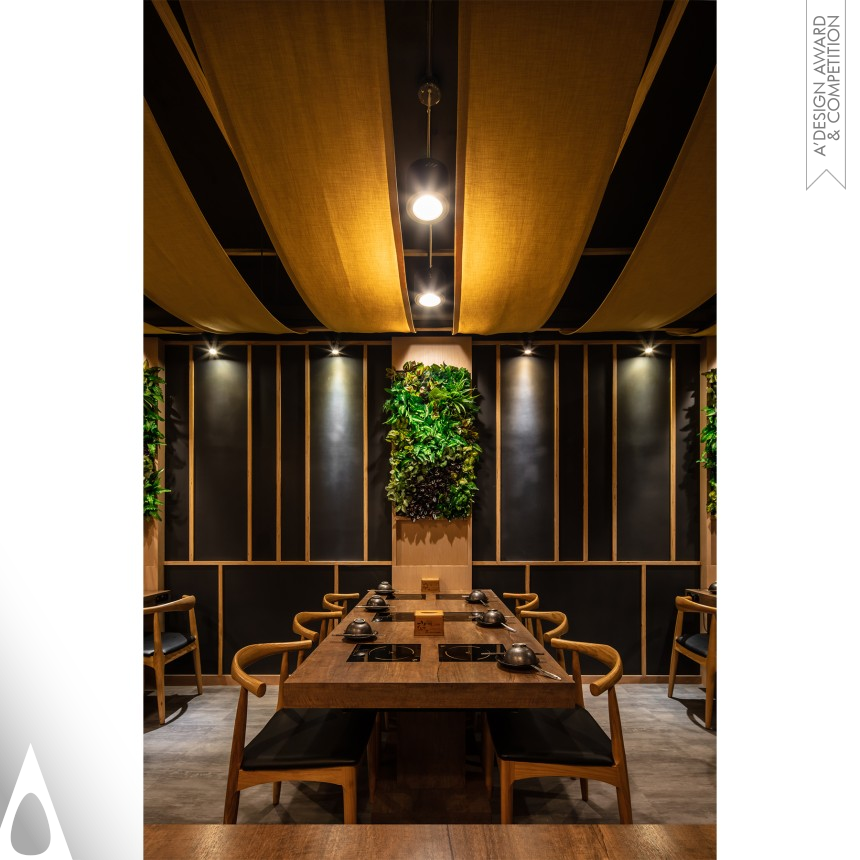 Silver Interior Space and Exhibition Design Award Winner 2020 Warm Hot Pot Restaurant 