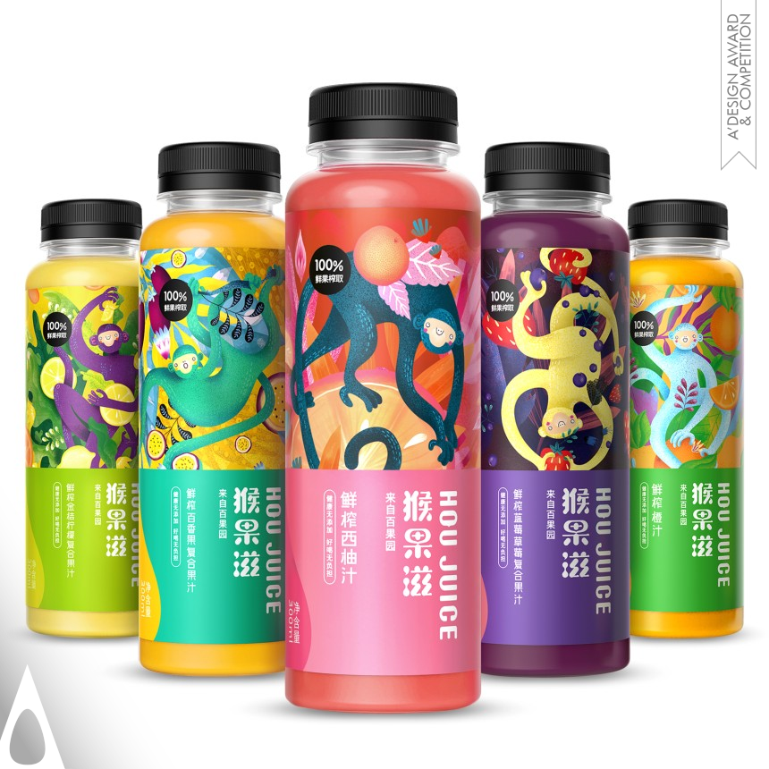 Golden Packaging Design Award Winner 2020 Hou Juice Drink Packaging 