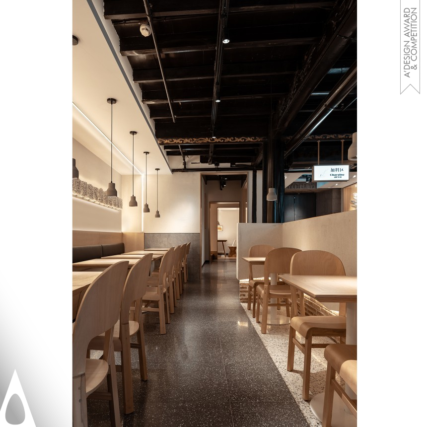 Silver Interior Space and Exhibition Design Award Winner 2020 Xinwanxin Noodles Restaurant 