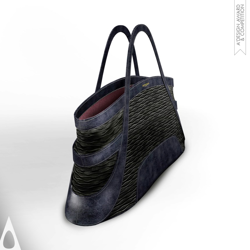 Topographic Tote - Silver Fashion and Travel Accessories Design Award Winner