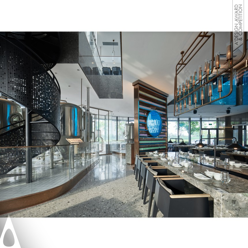 Golden Interior Space and Exhibition Design Award Winner 2020 Modern Jiangnan Beer Music Restaurant 