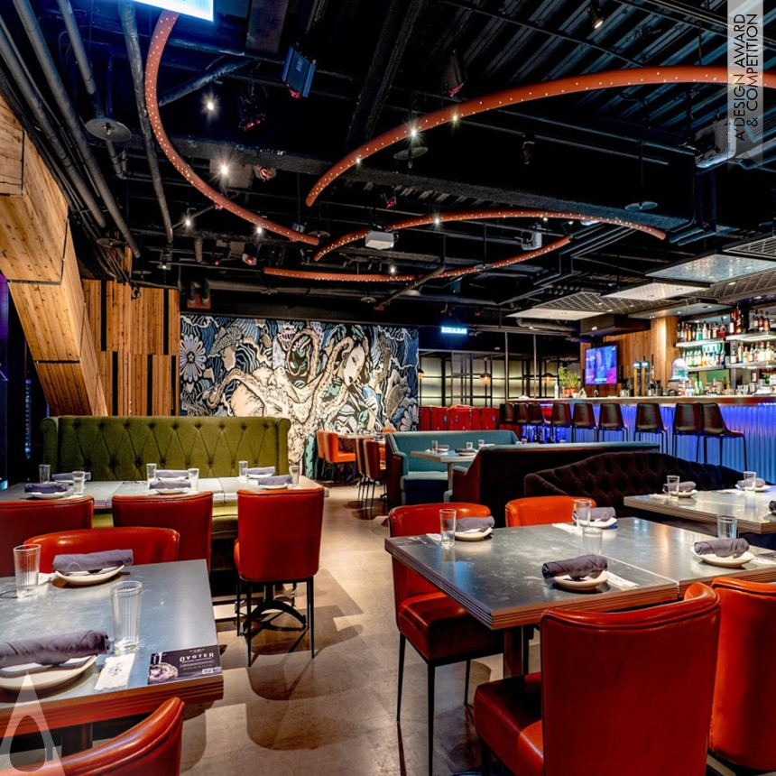 Bronze Interior Space and Exhibition Design Award Winner 2020 Aplus Seafood Bar and Restaurant 