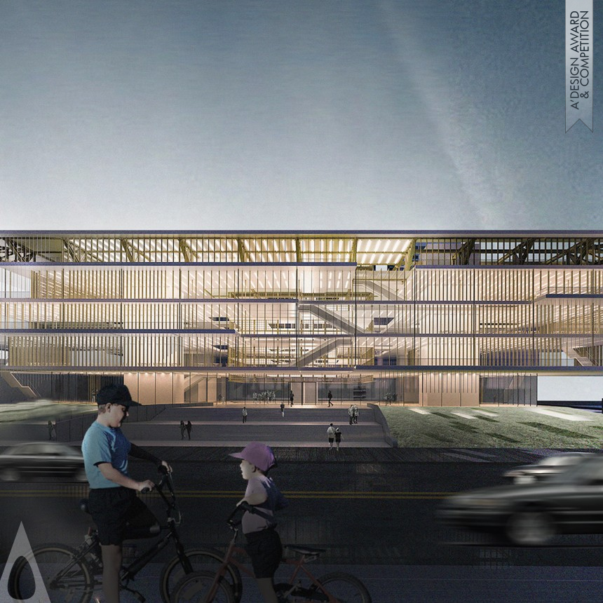 Bronze Architecture, Building and Structure Design Award Winner 2020 Floating Chip Library 